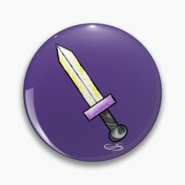 Item preview, Nonbinary flag pride sword designed and sold by LeafyLaFeuille.