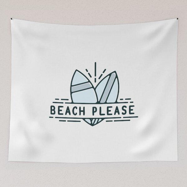 Item preview, Beach Please - funny summer surf design designed and sold by PufuMiu.