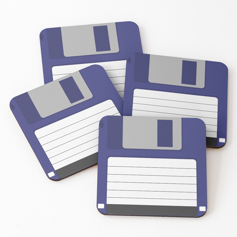 "Floppy Disk" Coasters (Set of 4) for Sale by Aloyssia Redbubble