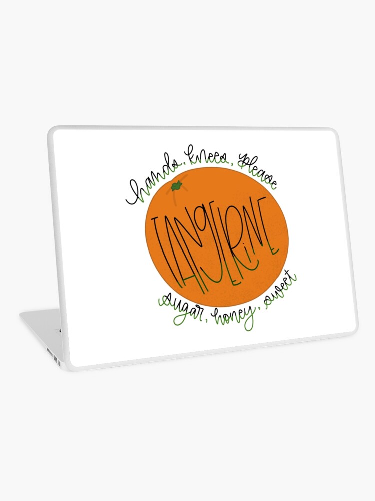 Glass Animals Tangerine Lyrics Laptop Skin By Sophiescomet Redbubble