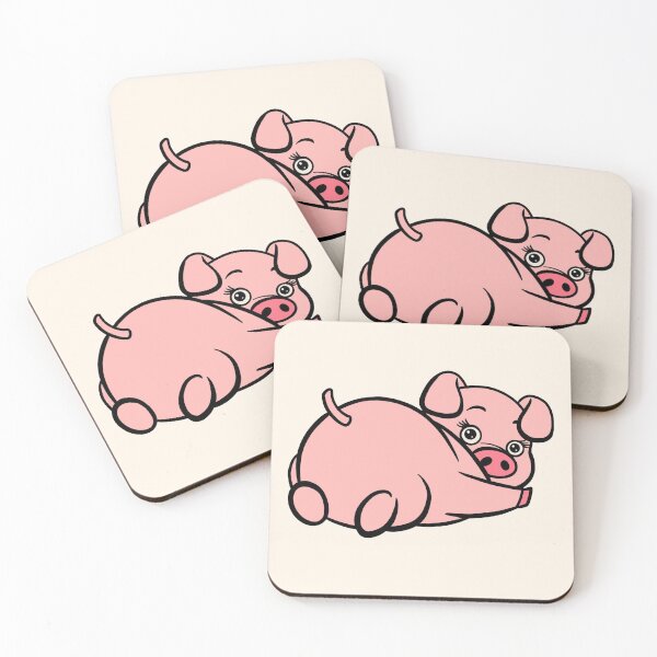 Item preview, Funny Pig Butt Illustration designed and sold by basselelkadi.