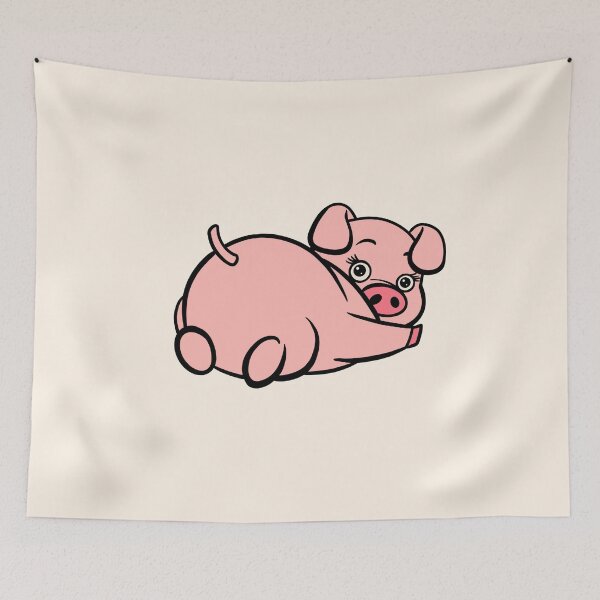 Item preview, Funny Pig Butt Illustration designed and sold by basselelkadi.