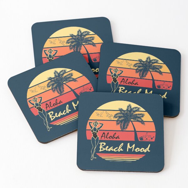 Item preview, Beach Mood Aloha Sticker designed and sold by gooddesignart.