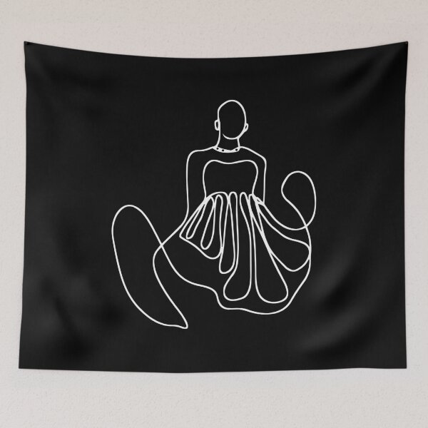 Item preview, Abstract Feminine Line Drawing - Stylish Fashion Graphic Black designed and sold by RLYGR8.