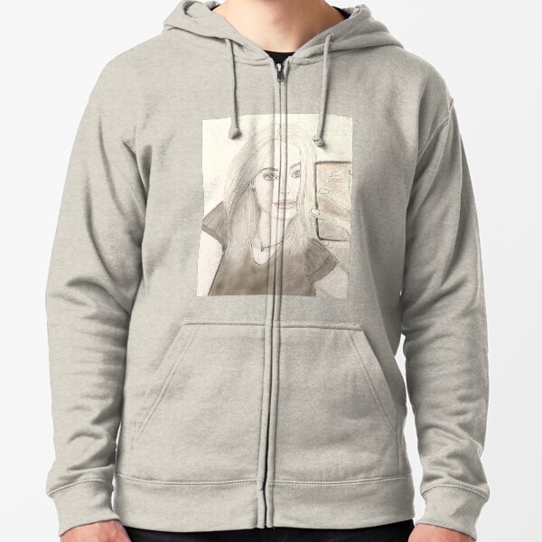 Selfie Girl Zipped Hoodie