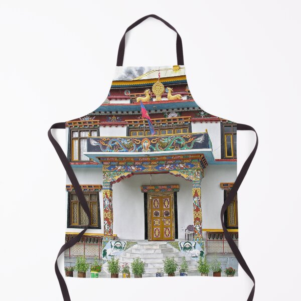 Item preview, Picturesque Himalayan Buddhist Temple Facade, Himalaya India designed and sold by worldways.