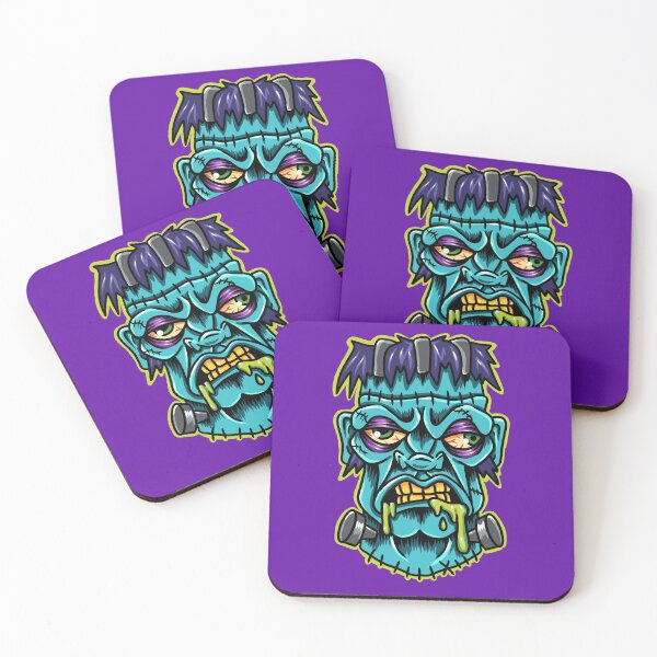 Item preview, The monster Frankenstein head designed and sold by SlinkSkull.