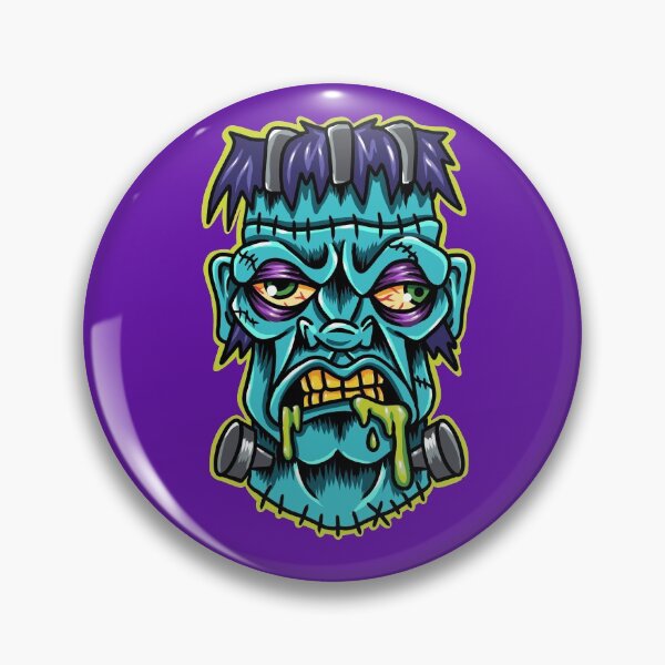 Item preview, The monster Frankenstein head designed and sold by SlinkSkull.