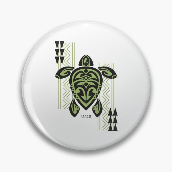 Item preview, Black & Green Tribal Turtle Tattoo Warrior / Maui designed and sold by srwdesign.