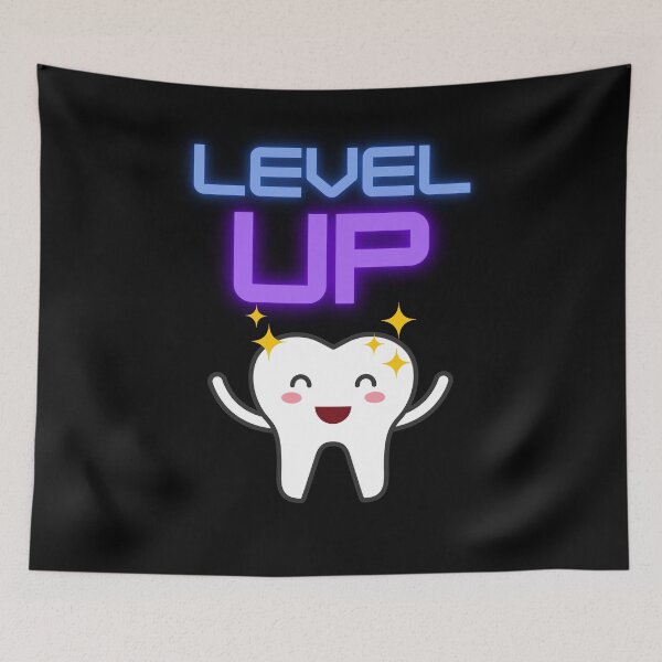 Item preview, Children's Design Level Up Teeth Come designed and sold by Two Left Hands Design.