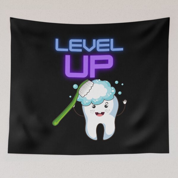 Item preview, Children's Design Level Up Teeth Come designed and sold by Two Left Hands Design.