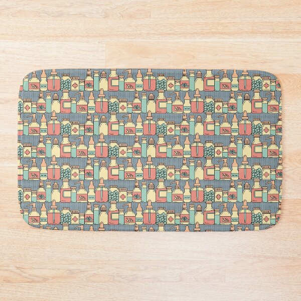 Item preview, Red pharmacy bottles pattern designed and sold by Eenig.