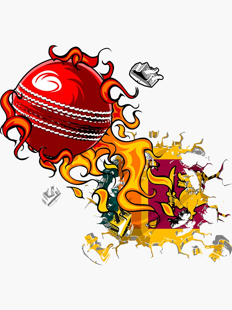 Cricket Ceylon - A design inspired by the National flag of