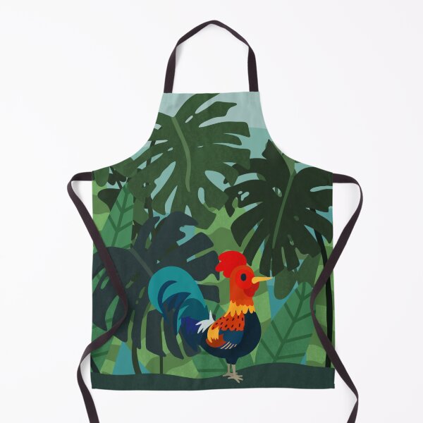 Item preview, Rooster and Tropical Flora designed and sold by orrange.
