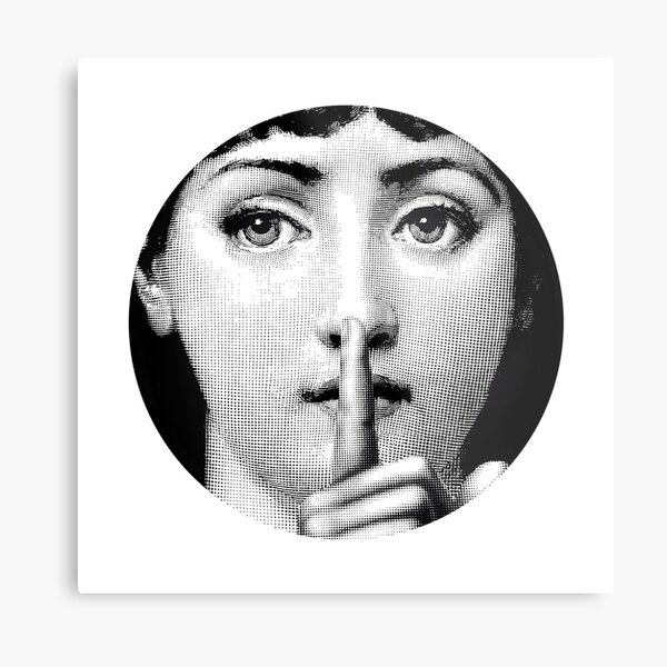 Lina Cavalieri Pop Art Fornasetti girl Metal Print