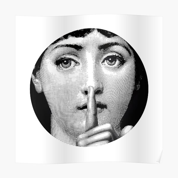 Lina Cavalieri Pop Art Fornasetti fille Poster
