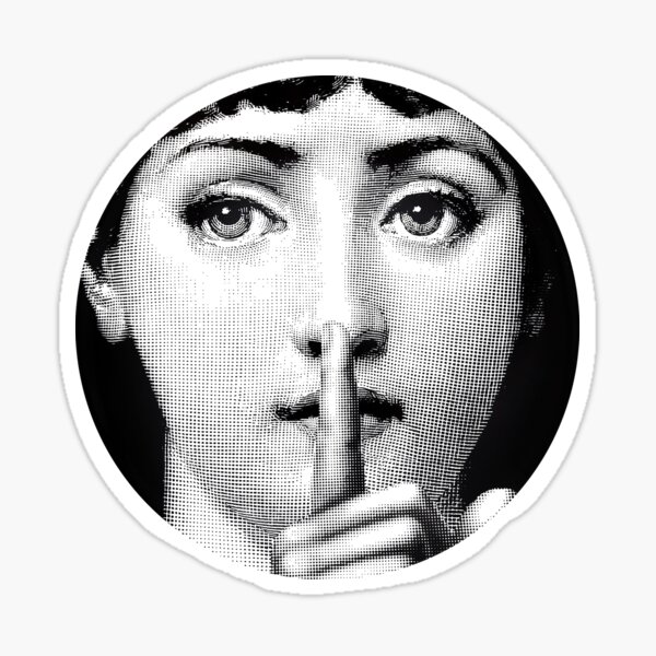 Lina Cavalieri Pop Art Fornasetti Mädchen Sticker