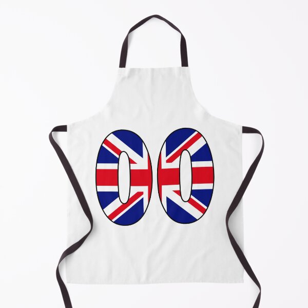 Item preview, Number 00 with UK flag on the background designed and sold by AllShirts21.