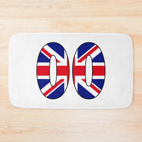 Item preview, Number 00 with UK flag on the background designed and sold by AllShirts21.