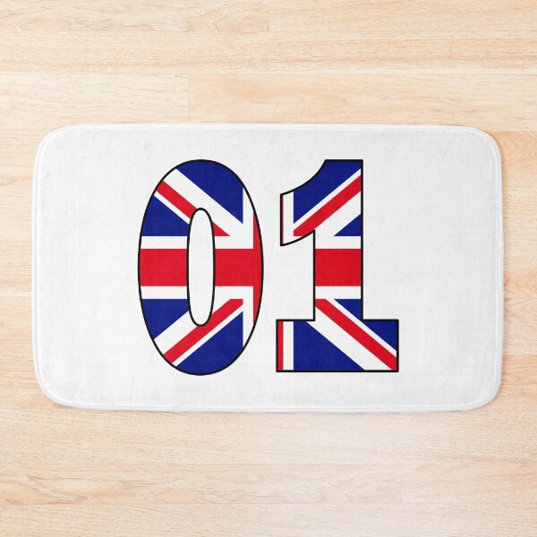 Item preview, Number 01 with UK flag on the background designed and sold by AllShirts21.