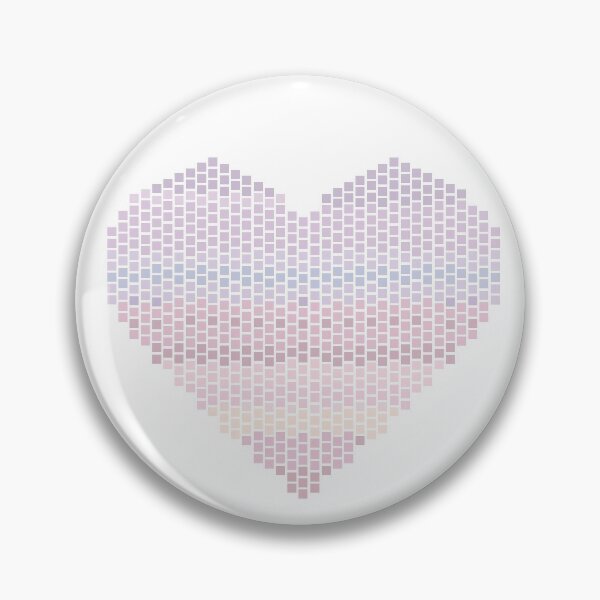 Item preview, Corazón pixelado en colores pastel designed and sold by printinglife.