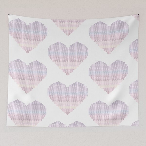 Item preview, Corazón pixelado en colores pastel designed and sold by printinglife.