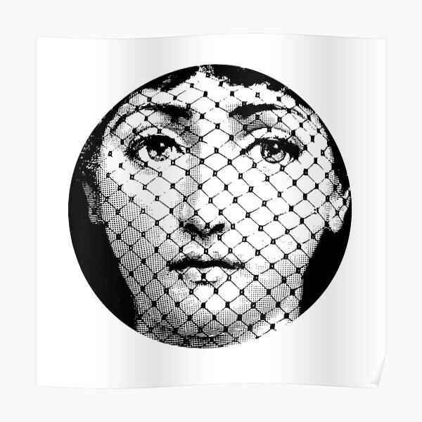Lina Cavalieri Pop Art Fornasetti fille Poster