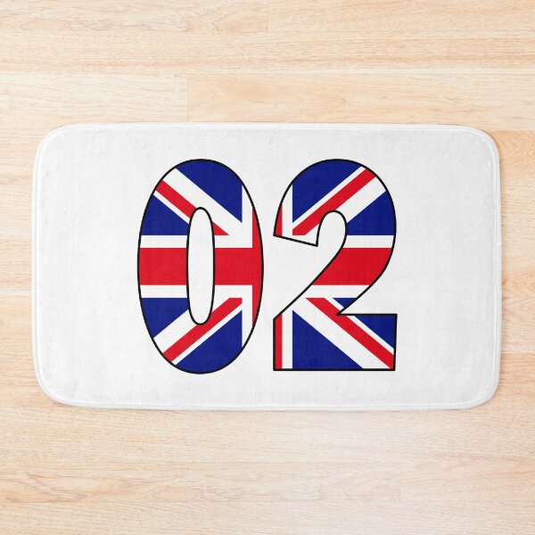 Item preview, Number 02 with UK flag on the background designed and sold by AllShirts21.