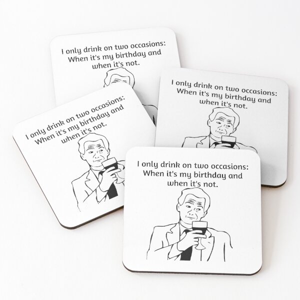 Drinking time Coasters (Set of 4)