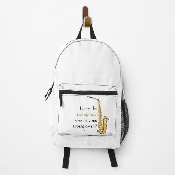 Item preview, Saxophone illustration with inscription designed and sold by Alexandra Kueny.