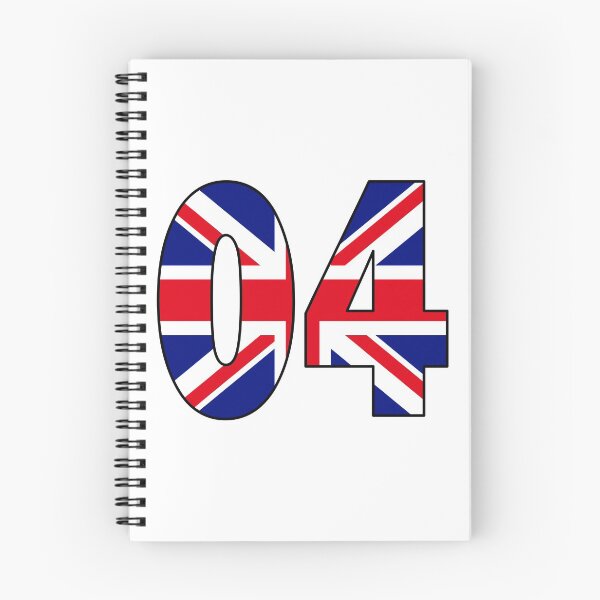 Item preview, Number 04 with UK flag on the background designed and sold by AllShirts21.