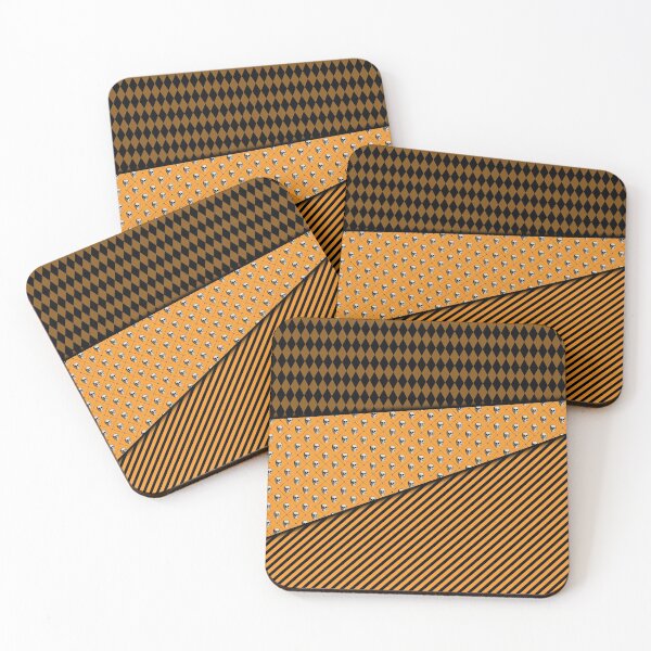 Item preview, Halloween Skull Stripe Argyle Orange and Black designed and sold by ChicagoIndigo.