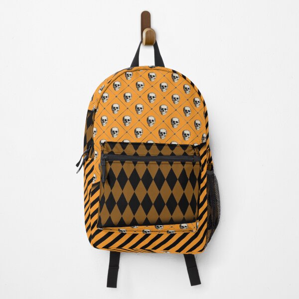 Item preview, Halloween Skull Stripe Argyle Orange and Black designed and sold by ChicagoIndigo.