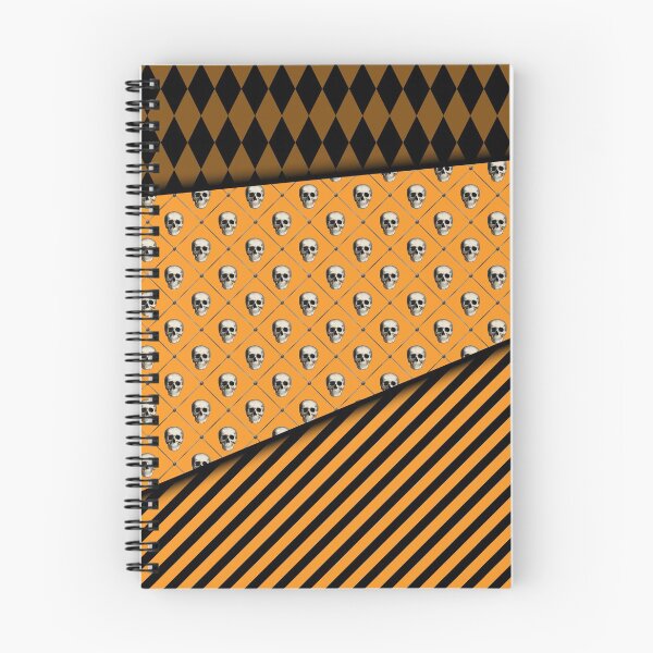 Item preview, Halloween Skull Stripe Argyle Orange and Black designed and sold by ChicagoIndigo.