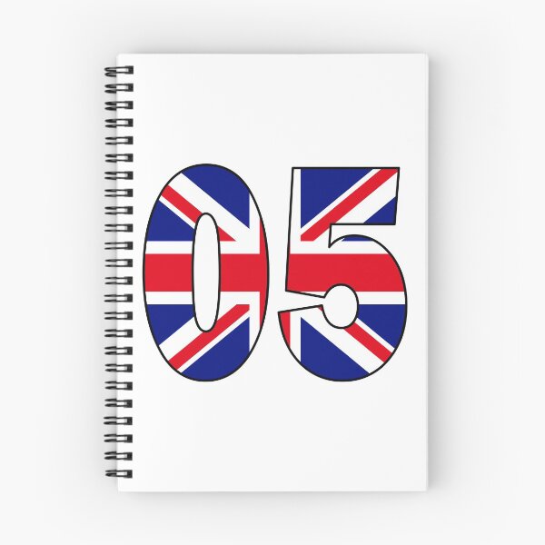 Item preview, Number 05 with UK flag on the background designed and sold by AllShirts21.