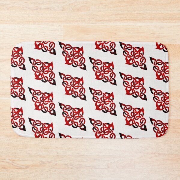 Item preview, Celtic style red geometric art designed and sold by SILVERAPPLE.