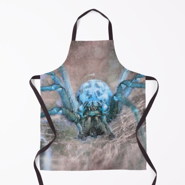 Item preview, Blue Abstract Huntsman Spider Watercolor Painting designed and sold by DebiPhillips.