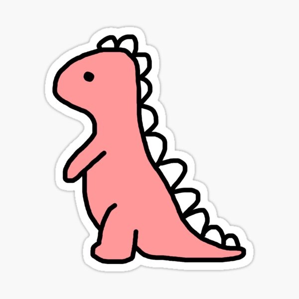 Aperçu de l'œuvre Dinosaure rose mignon créée et vendue par MammaMia965.
