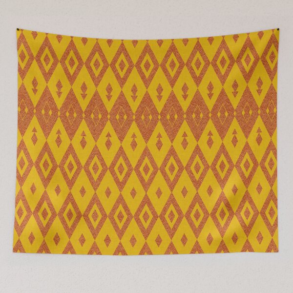 Item preview, Orange Sienna Diamond Pattern designed and sold by Salote Faotusia.