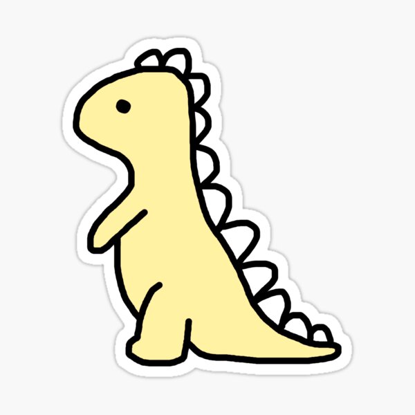Aperçu de l'œuvre Dinosaure jaune mignon créée et vendue par MammaMia965.
