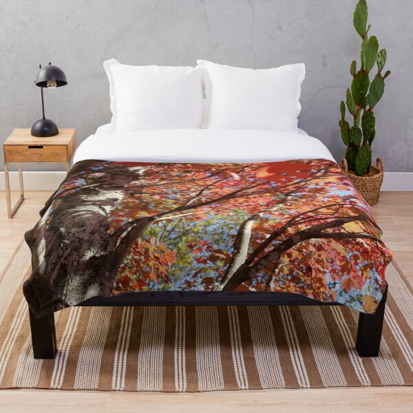Exuberant Autumn 6 Throw Blanket
