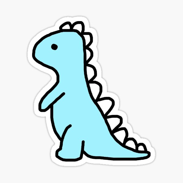 Aperçu de l'œuvre Dinosaure bleu mignon créée et vendue par MammaMia965.