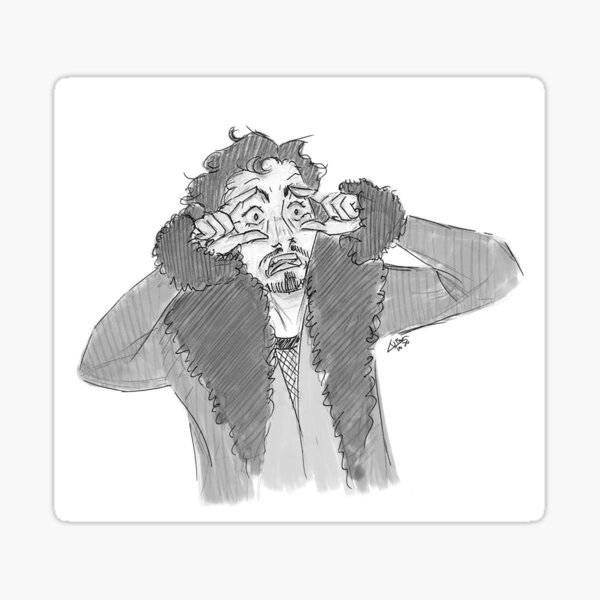 Klaus Hargreeves From The Umbrella Academy Sticker By Luisabieffe Redbubble 