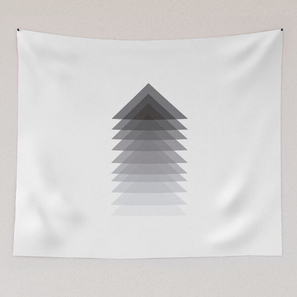 Item preview, overlapping triangles greyscale design designed and sold by printinglife.