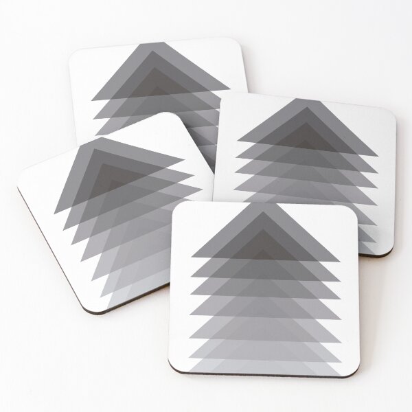 Item preview, overlapping triangles greyscale design designed and sold by printinglife.