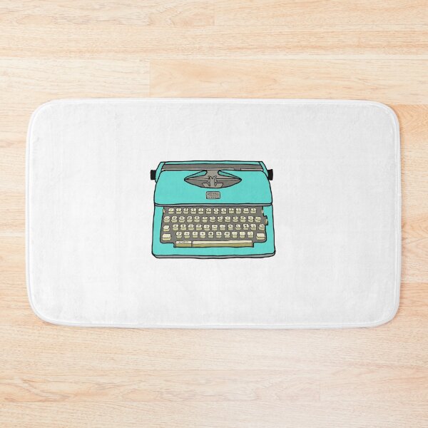 Item preview, Old Fashioned Teal Typewriter designed and sold by 24hourlibrary.