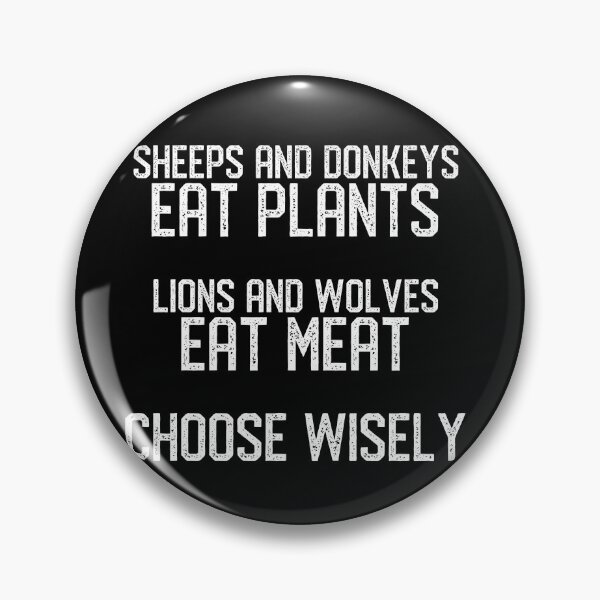 Item preview, Sheeps eat grass, lions eat meat designed and sold by EnjoyMyTees.