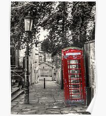 Telephone Box in alleyway Poster