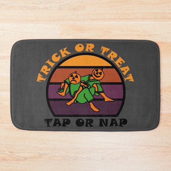 Item preview, BJJ Halloween Pumpkin - Trick Or Treat, Tap Or Nap - Bow And Arrow Choke - Grey designed and sold by AJ-DesignCo.