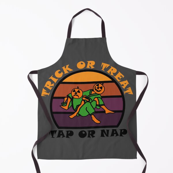 Item preview, BJJ Halloween Pumpkin - Trick Or Treat, Tap Or Nap - Bow And Arrow Choke - Grey designed and sold by AJ-DesignCo.